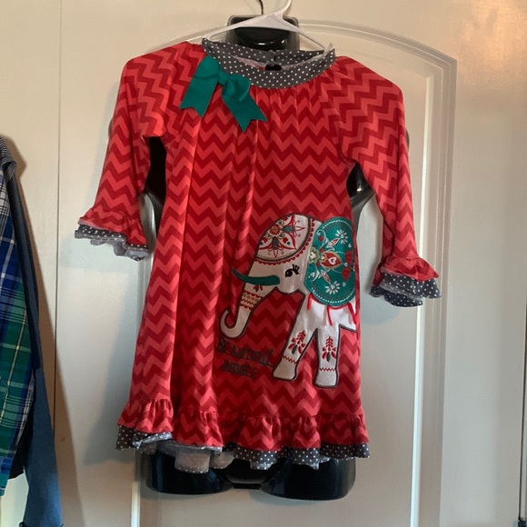 Counting daises girls dress elephant size 6 - Picture 1 of 6